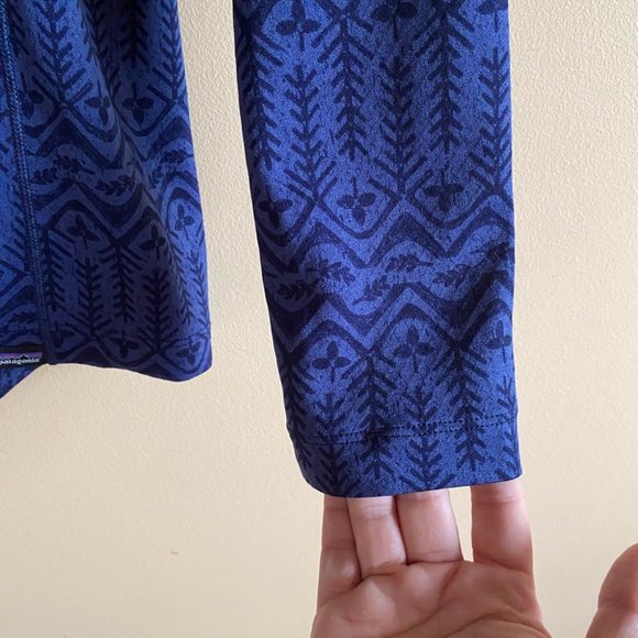 Patagonia Capaline Mid Weight Base Layer Zip Neck Size Large - Picture 6 of 9